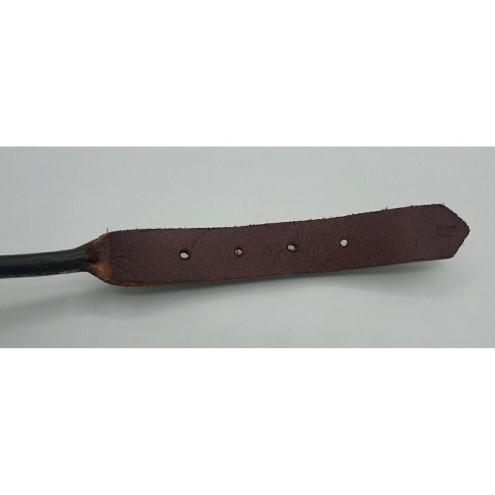 Circle T Pet Brown Leather Round Flat Rolled Dog Collar - 22 Inch NWT - Picture 5 of 7